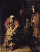 REMBRANDT Harmenszoon van Rijn The Return of the Prodigal Son oil painting on canvas
